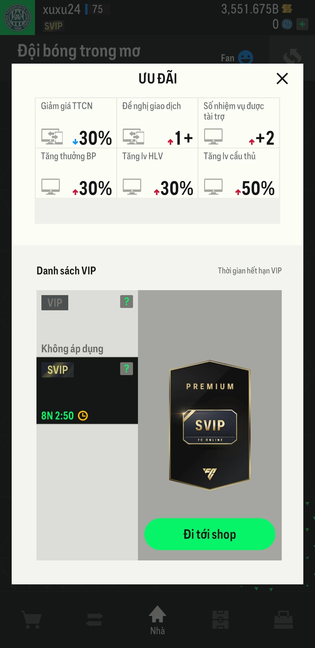 Ảnh ACC mở thẻ (LOẠI VIP) gồm 420+ đến 660+ thẻ cầu thủ từ Siêu sao đến Miền núi các loại (có UT+5, 23UCL+5, 24EU+5 , Mùa mới +2 đến +5, Thẻ có +8...). Có sẵn BP trắng từ 2500 tỷ BP đến 3600 tỷ BP, ACC còn nhiều ngày SVIP